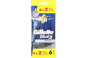 Gillette Blue3 golarka jednorazowa dla mężczyzn 4+2, 6 sztuk