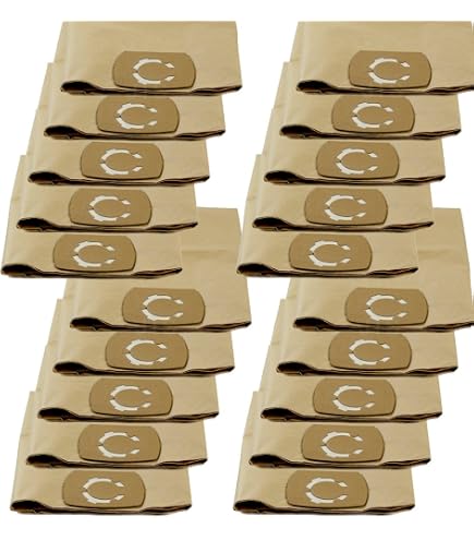MisterVac 10 Sacchetti Per Aspirapolvere Compatibili Con Olymp HairCraft Basic - Alta Filtrazione Polveri Fini