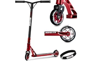 Stunt Scooter Soke XTR Kickscooter ABEC 9 Roulement à Billes Roulement Trottinette Rouges pour Adultes et Enfants
