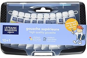 Lefranc Bourgeois Gouache Boite Collège 10X10Ml + Pinceau