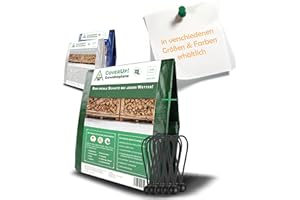 ‎COVERUP! CoverUp! Abdeckplane Wasserdicht (2x2m), 200g/m² Gewebeplane mit ösen - Plane Wasserdicht mit Verstärkte Gummiecken - UV-Schutz für Gartenplane, Bodenplane, Bauplane inkl. 10 Planenspanner, Grün 2x2