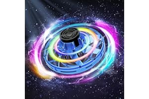 Zookao Hand Spinner UFO Spin Drone Jeux Exterieur Enfant, Mini Drone Enfant Fidget Toys Cadeau Anniversaire Noel Garcon Fille 6-12 Ans Jouet Garcon Fille Enfant 6-12 Ans Flying UFO Spinner
