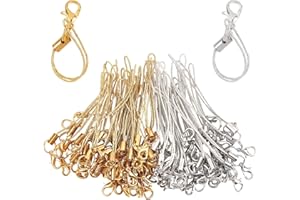 GORGECRAFT 100pcs 72MM Téléphone Porte-Clés Sangle Tonalité Anneau Fendu Cordons Coloré Polyester Téléphone Portable Breloques Lanière Chaîne pour Téléphone Portable Lariat Clé USB Bricolage