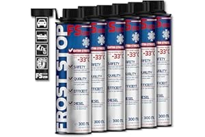 SYPRIN Diesel Frost Stop additivo per l'inverno - additivo Diesel Carburante miglioratore di Flusso - Protezione antigelo e Protezione Invernale per Il Funzionamento Invernale 6X 300ml