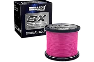Rikimaru 8X Pro Braid Fishing Line 6LB-170LB, 300yds-1000yds Fluo-Green,Lemon Yellow,Plum Pink