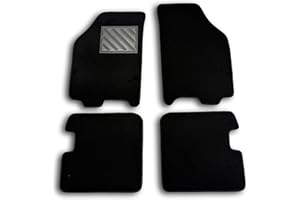 MTC AUTOMOTIVE Tappetini Lancia Ypsilon II dal 2003 al 2011, su Misura, Antiscivolo, battitacco in gomma rinforzato