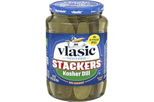 Vlasic Stackers - Encurtidos kosher de eneldo, aptos para keto, 24 onzas líquidas