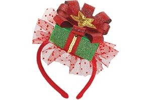 amscan- Bandeau Cadeau de Noël – 1 pièce, 395005, Multicolore, 8 inches x 5 inches