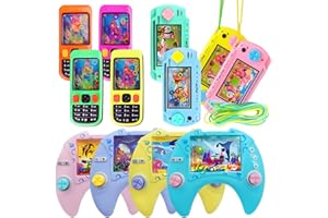 THEIUAOQWE 12 Pezzi Flipper Giochi Acqua Bambini Water Game (Colore Casuale) Giochi Vintage Mini Gioco Anelli di Lancio Piccolo Gioco Utilizzato Per Feste, Intrattenimento, Relax e Attività Scolastiche