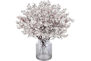 ‎N&T NIETING N&T NIETING Künstliche Blumen, 12 Stück Schleierkraut Künstlich Gypsophila Blumen für DIY Hochzeit Blumenstrauß Party Tisch Centerpieces Blumenarrangements Home Weihnachten Dekoration(Silber)