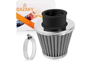 QAZAKY Filtre à Air Universel 35 mm pour 50, 70, 90, 110, 125 cc - Moto, VTT, Quad, Scooter, Kart, Cyclomoteur, Pit Dirt Racing Super Pocket Mini Bike CRF50 CRF70 CRF90 XR50 XR70 XR90