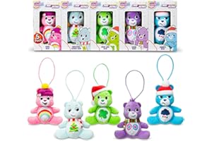 Micro Teenies Care Bears Treasure Box 5-Pack Holiday – Edizione Natalizia con Cheer Bear, Grumpy Bear, Good Luck Bear, Share Bear & Christmas Wishes Bear – Collezionabili Festivi per Tutte le Età