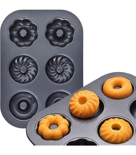 Doughnut Pan Fox Run Non-Stick Mini 12 Cavity Donut Pan