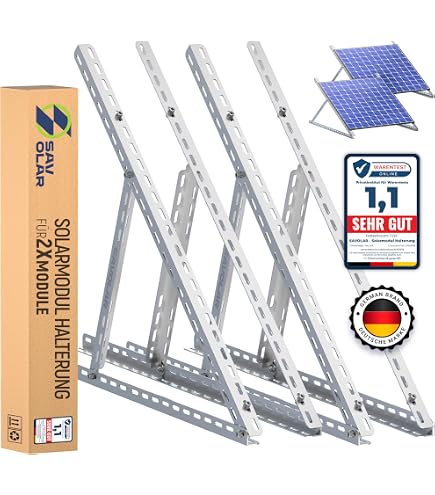 LEICKE Support De Panneau Solaire Pour Balcon - Convient à Tous Les