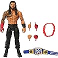 WWE Top Picks Elite Action Figure & Accessories Set, Roman Reigns 6-inch Collectible with Swappable Hands, Ring Gear & 25 Articulation Points, HTX76