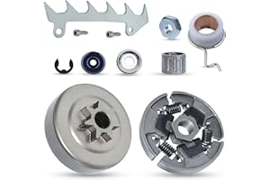 Atunee Kit de engranaje de tornillo sin fin de tambor de embrague para motosierra Stihl 017 018 MS230 023 MS250 025 MS210 021 026 con arandela para motosierra de perro de repuesto 1123 664 0501 1123