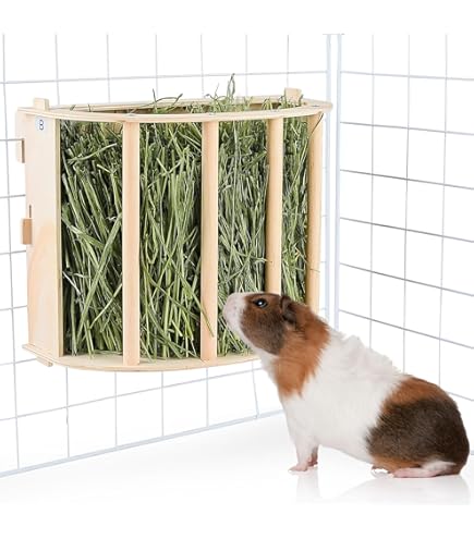Praktische Heustation Für Kaninchen & Co - Großer Heuspender Mit Abnehmbarer Abdeckung