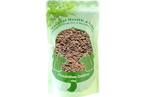 NH4L Natural Health 4 Life Dandelion Coffee Substitute Roasted Cut Dandelion Root 1 kg in Resealable Pouch (1 Pouch)