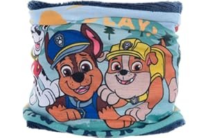 PAW PATROL Loop Schal Kinder | Geschenke für Jungen | Chase, Marshall und Rubble | gefüttert | Winter | Halstuch | Schlauchschal