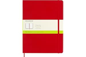 MOLESKINE CARNET BLANC TRES GRAND FORMAT RIGIDE SCARLET