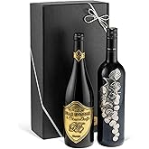 Italien vs. Frankreich: Rotwein-Geschenkset der Superlative! Prestige-Syrah & Merlot (2 x 0,75 l) zum Geburtstag, Weihnachten