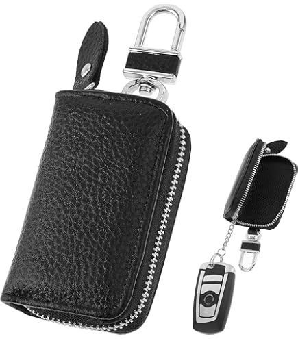 AOZUO Porte Clef Cars,Porte Clé Cuir Mousqueton,Key Holder Etuis Porte