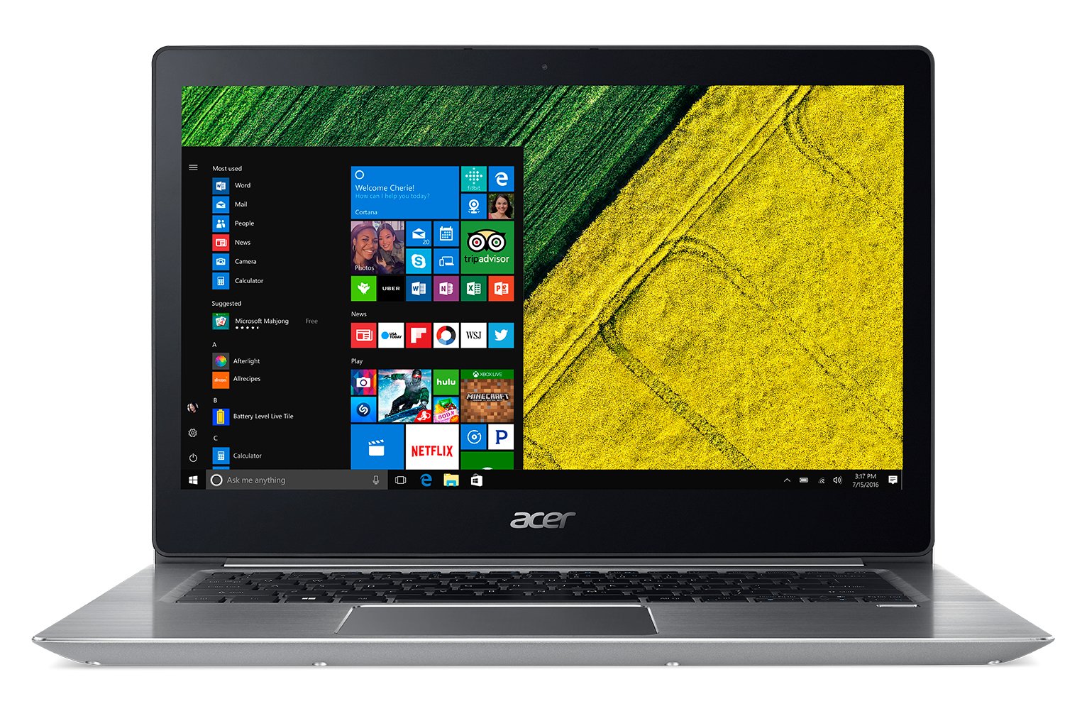 Acer Swift 14 Inch Notebook - (Silver) (Intel i3-7100U Processor, 8 GB RAM, 128 GB SDD, Windows 10 Home)
