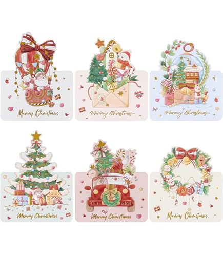 Lot De 24 Cartes De Noël Minimalistes Pour Crèche De Noël Religieuses Avec Enveloppes Et Autocollants En Kraft