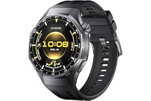 HUAWEI Watch GT 6 Pro GPS 46mm Montres connectées, Écran AMOLED de 1,47 Pouce, Jusqu'à 21 Jours d'autonomie, Cyclisme de Niveau Professionnel, Fonctionne avec iOS et Android, Analyse ECG, Noir