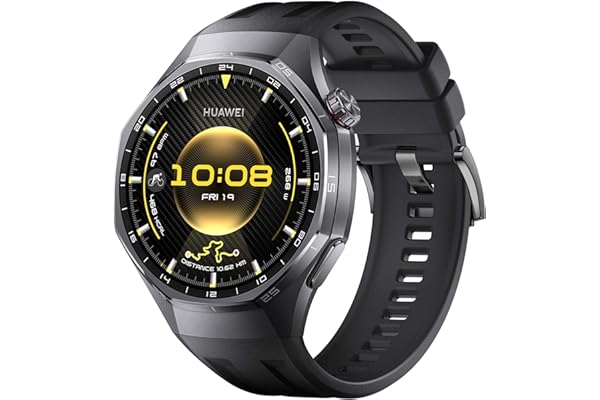 HUAWEI Watch GT 6 Pro 46mm GPS Smartwatch 1.47''AMOLED Pantalla Táctil, hasta 21 Días de Autonomía, Ciclismo Nivel Profesional, NFC, iOS Android Compatible, Análisis ECG, Monitoreo de Salud, Negro