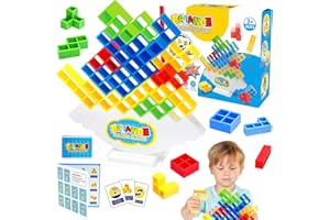 Tetris Balance Spielzeug, 32 pcs Tetra Tower Spiel, Stapelspiel Tower, Tetris Balance Spielzeug Tower Game, Kreatives Stapelspiel Spielzeug für Kinder, Stapelturm Spielzeug für Jungen Mädchen (32)