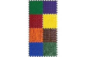 ‎ORTO NATURE ORTO NATURE Massage Puzzle sensorische Bodenmatte - Orthopädische Spielmatte für Kinder oder als Baby Spielzeug, Puzzlematte Unterlage für den Boden (Happy Path)