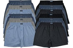 MioRalini 12 o 6 Calzoncillos de Hombre con y sin presión e intervención 100% algodón Suave Talla 4-13