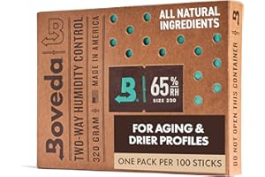 Boveda 65% Two-Way Humidity Control Pack For Aging & Long-Term Storage in Large Plastic & Wood Boxes – Size 320 – Single – Moisture Absorber – Humidifier Pack – Individually Wrapped Hydration Packet