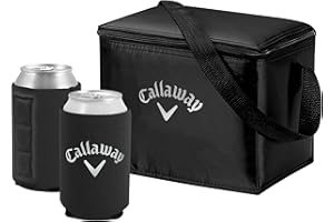 CALLAWAY Set de Regalo de Bolsa térmica Suave con Koozies magnéticos (Negro)