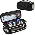 Damero Double Layer Stethoscope Case Compatible with 3M Littmann/ADC/Omron Stethoscope, Stethoscope Carrying Case Travel Bag for Nurse Accessories, Black