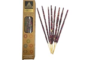 Rytualne kadzidło organiczne 7 czakr aromat kadzidła rzemieślniczego - pudełko z 8 kadzidłami - 1 godzina czasu trwania - HOSTENATURA