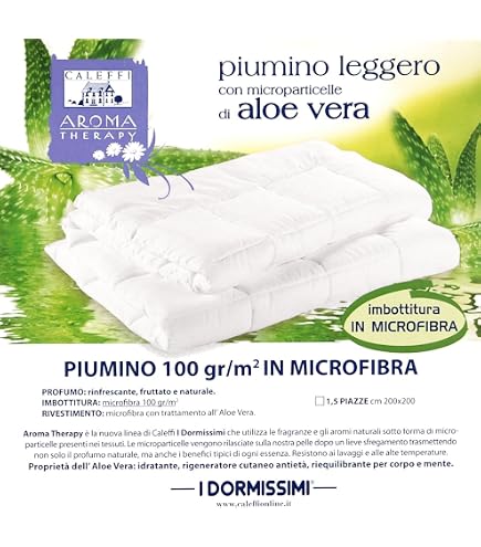 Piumino Leggero Bassetti Microfibra Con Aloe Vera – Una Piazza 155x200 Cm, Ideale Per Primavera E Estate!