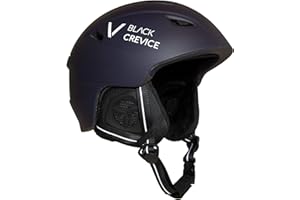 BLACK CREVICE Casque de Ski Streif I Casque de Ski Antichoc Design Sportif différentes Couleurs I Casque de Ski Hommes & Femmes I Casque de Snowboard I Casque Respirant I Taille réglable