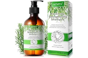 IWKDIJ Rosmarin Shampoo,Rosmarin-Haarwuchs-Shampoo gegen Haarausfall–dünner werdendes Haar–für Männer und Frauen–stärkendes Rosmarin-Minz-Shampoo mit Biotin
