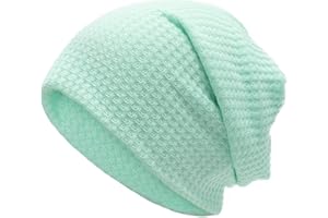 ZLYC Jersey Bonnets Mince Bonnet de Nuit pour Femme Homme