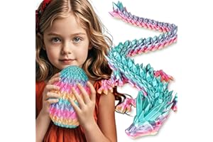 OLEE ODEE Große Dracheneier 3D-gedruckte Fidget-Spielzeuge für Erwachsene Überraschungsgeschenke für Kinder Freunde Kollegen Geburtstag Halloween Weihnachten Ostern Festgeschenke (Pastell-Regenbogen)