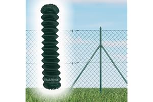 Italfence - Malla metálica para cercado, malla simple torsión galvanizada y plastificada, 25m (Todas las alturas disponibles) [Ø2,40mm, 150cm]