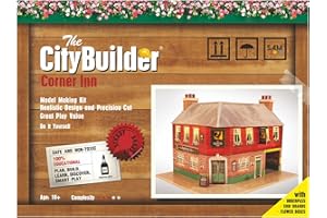 THE CITYBUILDER O Gauge (7mm) 1:43 Scale Model Railway Train Building Corner INN Kit CityBuilder