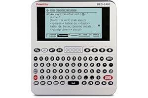 Franklin BES-2400 Electronic Dictionary English - Talking Dictionary, Phrase Book, Spell Checker, Translation Device - Bilingual (English - Spanish)