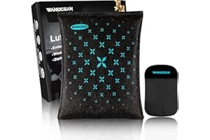 WANOCEAN Car Dehumidifier Bag, 380g Reusable Dehumidifier with Anti-Slip Pad, Silica Gel Desiccant Moisture & Damp Absorber Dehumidifier (1 * 380)