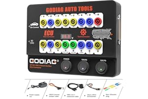 GODIAG OBD2 Breakout Box, GT100 OBD2 Protocol Detector With Voltage Display, 16PIN ECU Connector with OBD Main Line & Multi-Function Jumper for Vehicle ECU Maintenance/Diagnosis/Programming/Coding