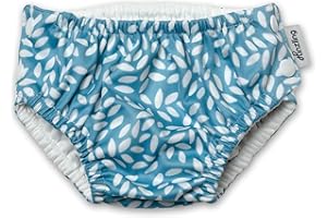 ‎HINZLING Hinzling Schwimmwindel Malibu Blue (M - 74/80/86)– Nachhaltig, Auslaufsicher – Schwimmwindel Baby, Made in Europe – Material komplett recycelt