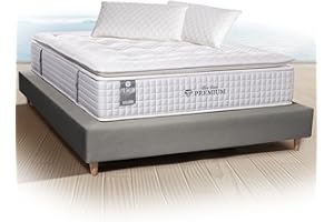 GALERIA DEL COLECCIONISTA Colchón Elite Silver con Topper Premium + Almohada/s Elite Aloe Vera. Viscoelástica+ Grafeno+Nanofuelles: Temperatura y Confort 150 x 190cm 511500697