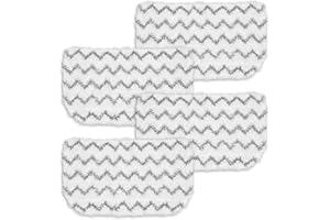 ZaKaBox 4 Packs Steam Mop Pads Replacement for Shark Steam Mop S1000UK and Compatible with Beldray BEL01097, Compatible With Shark Vacuum CleanerS1000A S1000 S1000C S1000WM, Washable